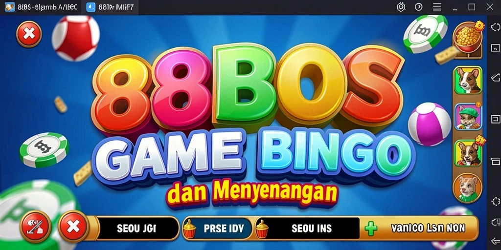 Tampilan gameplay Bingo yang seru dan menarik di 88BOS.