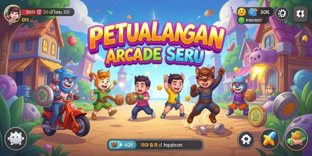 Tampilan gameplay memukau di 8QR dengan aksi cepat.