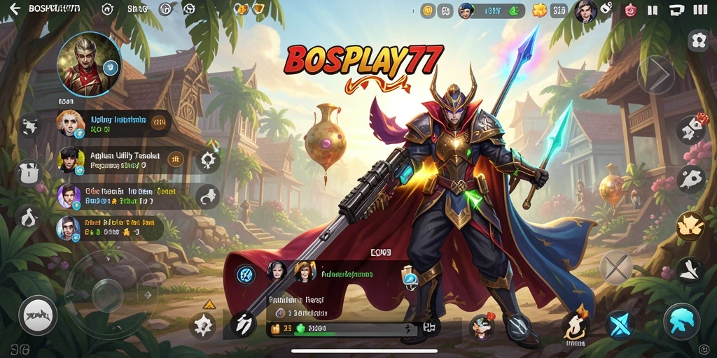 Tampilan antarmuka BOSPLAY77 yang intuitif dan menarik.