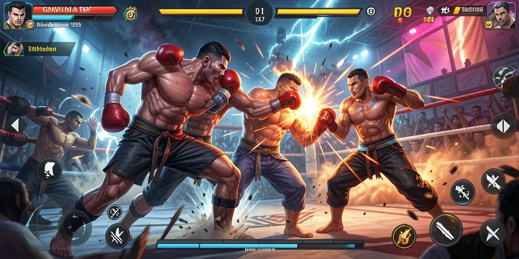 Screenshot gameplay dari CANVA168 menampilkan pertarungan yang mendebarkan.