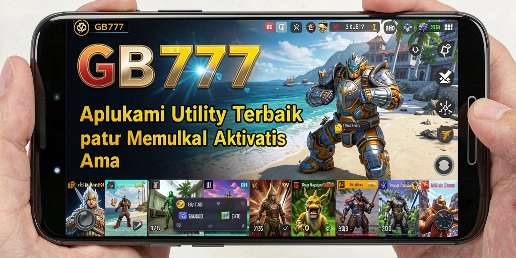 Tampilan screenshot GB777 menampilkan antarmuka aplikasi Utility yang ramah pengguna.