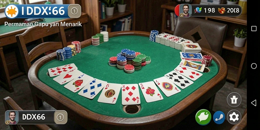 Gameplay seru Gaple di IDX66 dengan tampilan menarik.