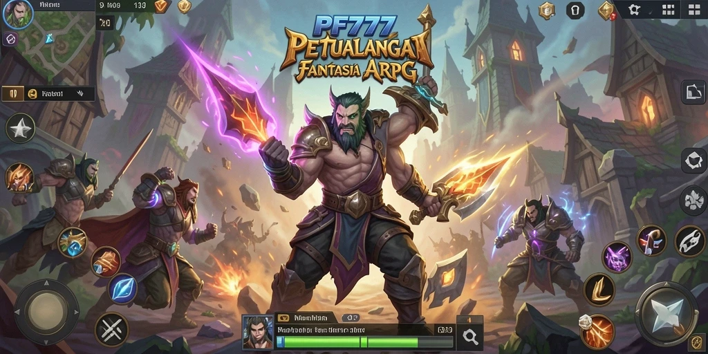 Tampilan gameplay mendebarkan di dunia fantasi ARPG.