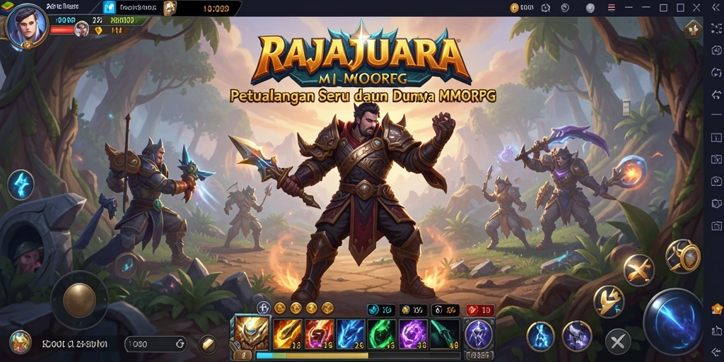 Tampilan gameplay yang intens dan seru dari RAJAJUARA.