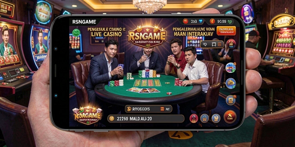 Tampilan gameplay Live Casino yang memukau dan interaktif.