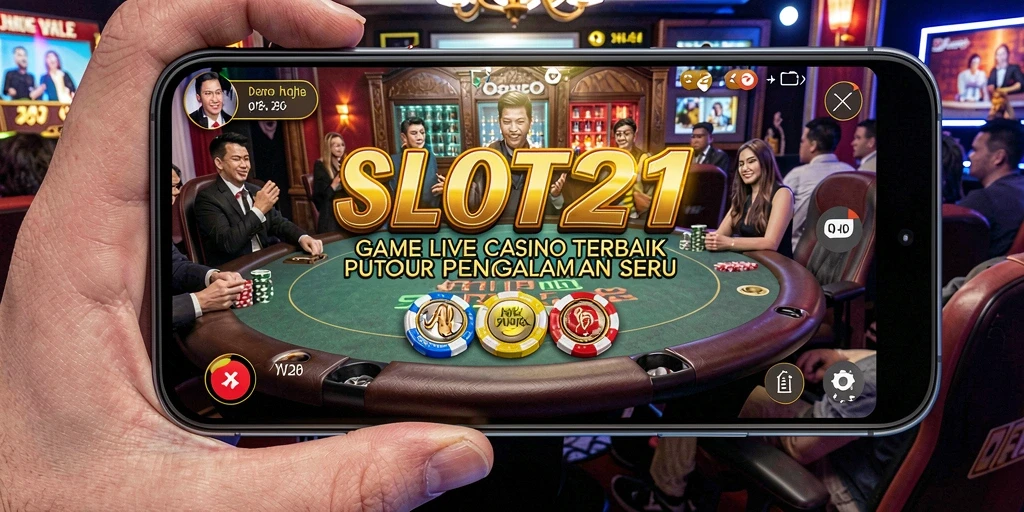 Tampilan gameplay Live Casino yang mengesankan dari SLOT21.